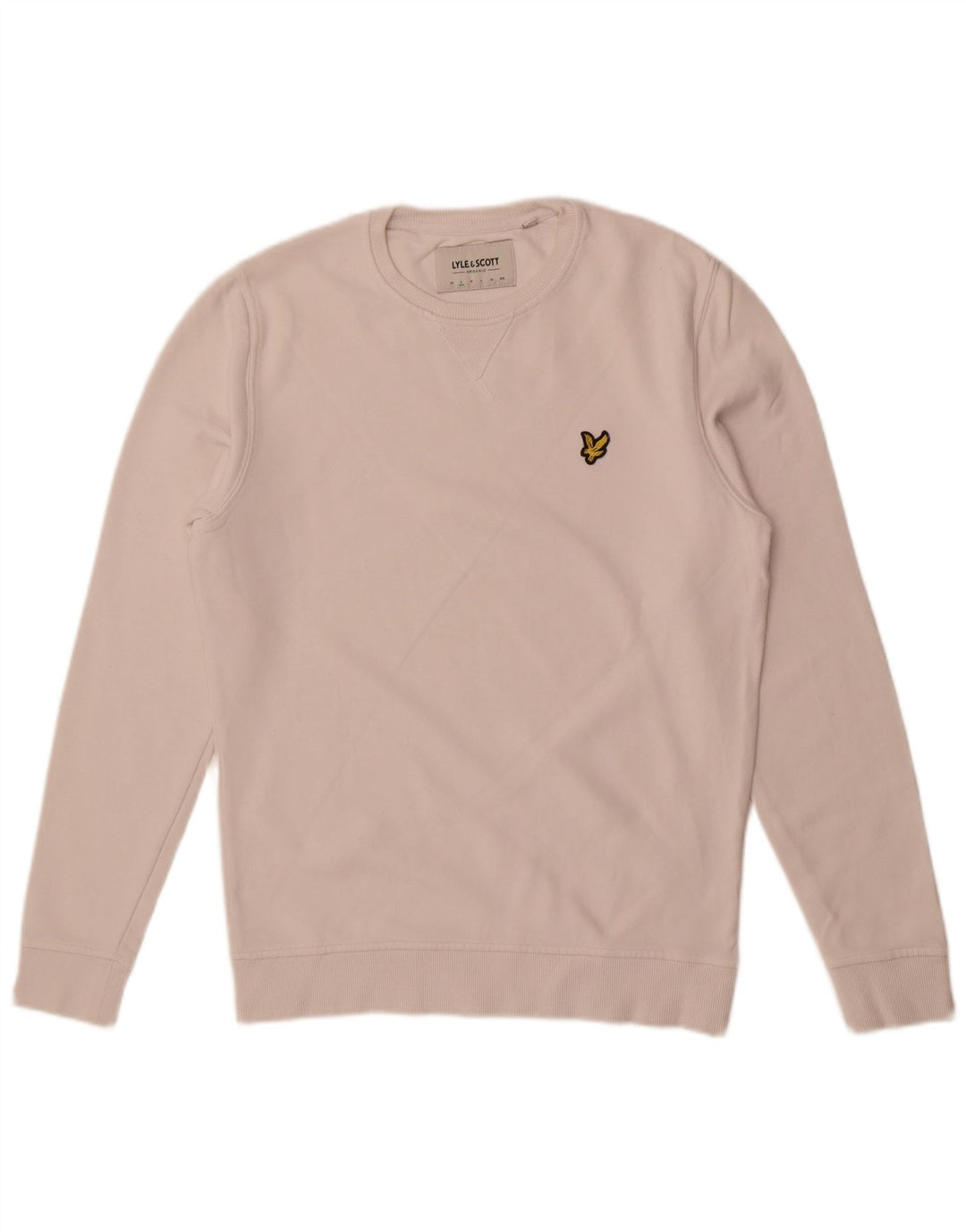 Lyle & Scott Sweatshirt til mænd, lille hvid bomuld