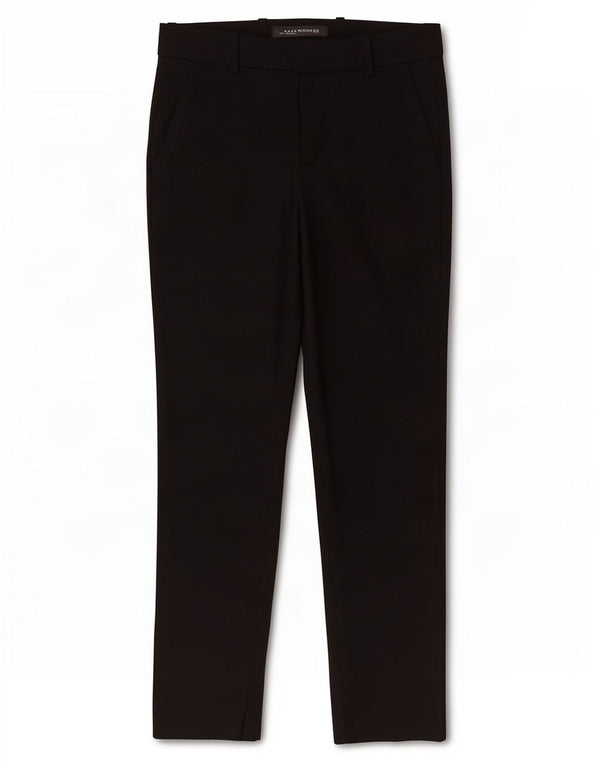 Zara Dame Slim Chino Bukser XS W24 L27 Sort