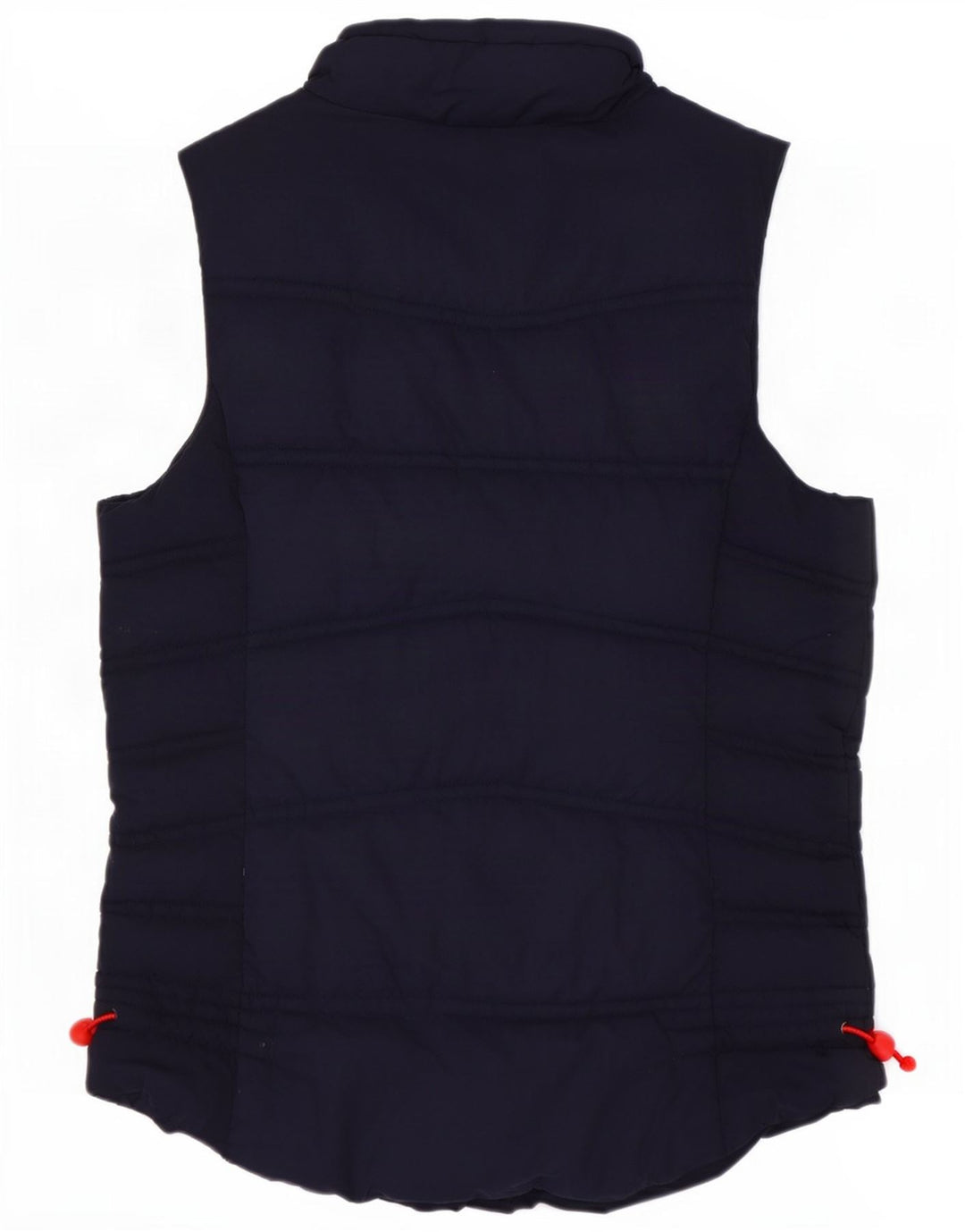 Weird Fish Womens Polstret Gilet UK 8 Small Navy Blue Polyester