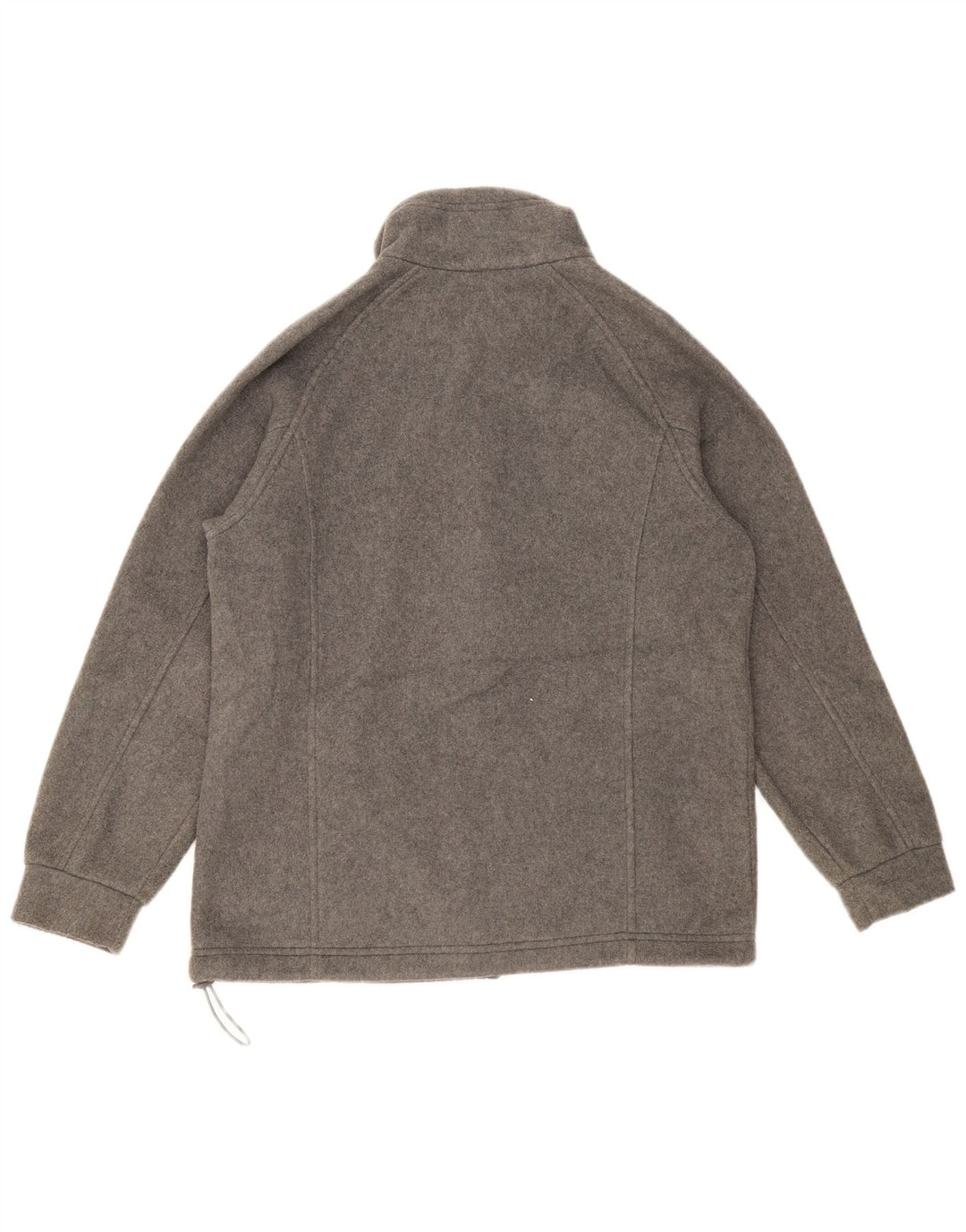 Marks & Spencer Dame Oversized Fleecejakke UK 10 Small Grå Polyester
