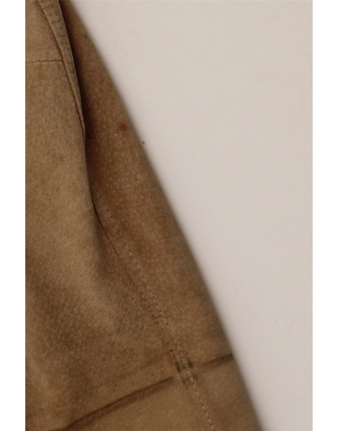 Vintage dame ruskindsjakke IT 48 XL beige læder