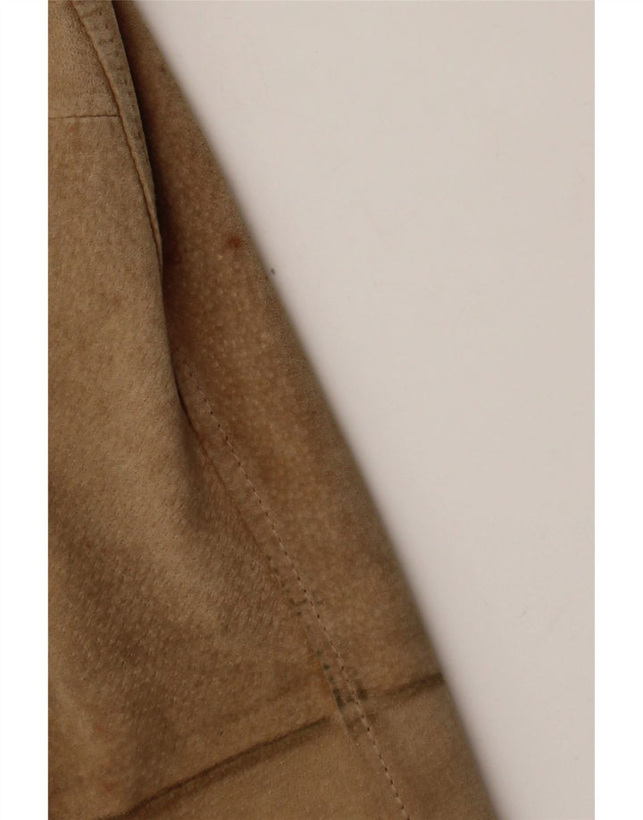 Vintage dame ruskindsjakke IT 48 XL beige læder