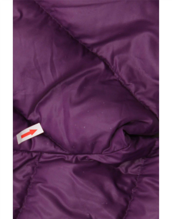 North Sails Dame hættepolstret jakke UK 16 Large Purple Polyamid
