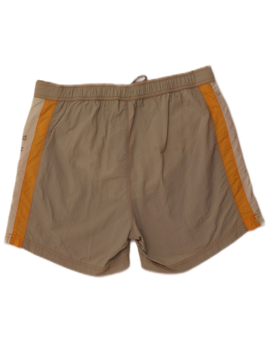 CHAMPION Grafiske badeshorts til mænd Stor Khaki Colourblock Polyamid