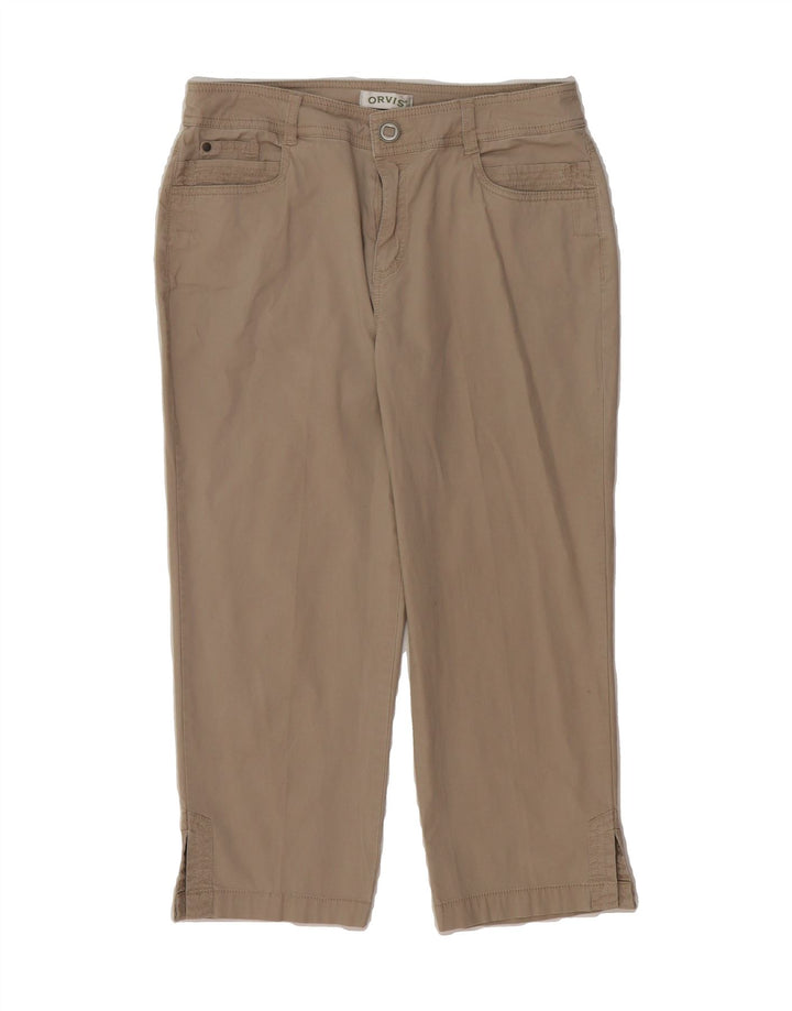 ORVIS Womens Straight Capri Trousers US 8 Medium W30 L21 Beige Cotton Vintage Orvis and Second-Hand Orvis from Messina Hembry 