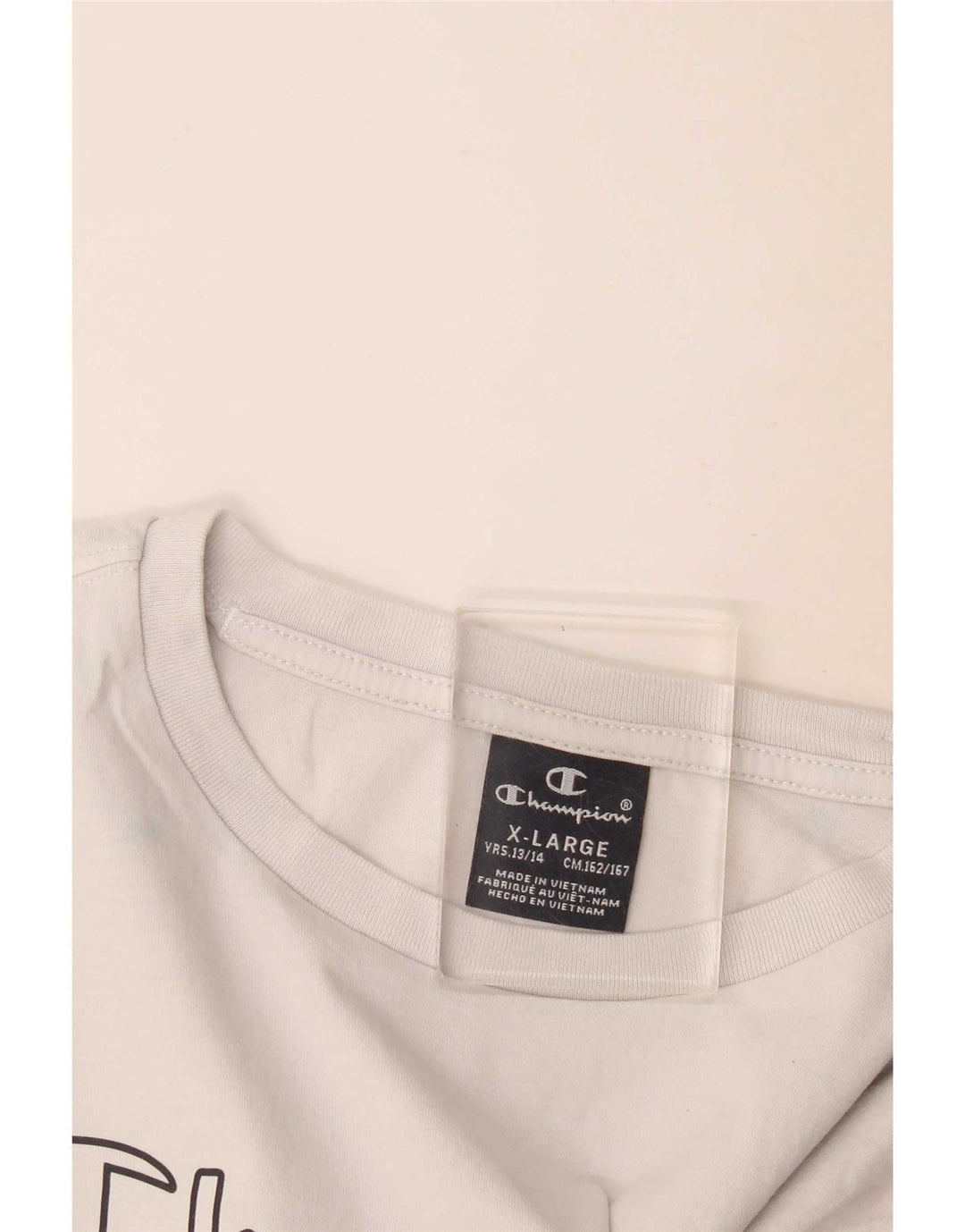 Champion Boys Grafisk T-Shirt Top 13-14 år XL Hvid