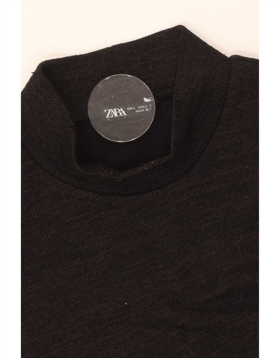 Zara Damevest Top UK 14 Large Black Flecked