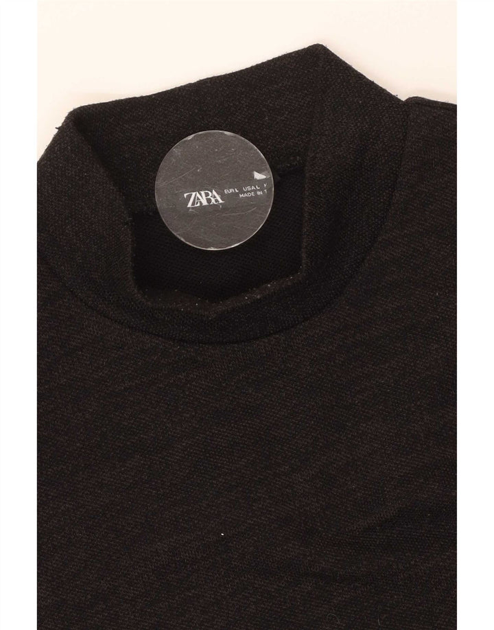 Zara Damevest Top UK 14 Large Black Flecked