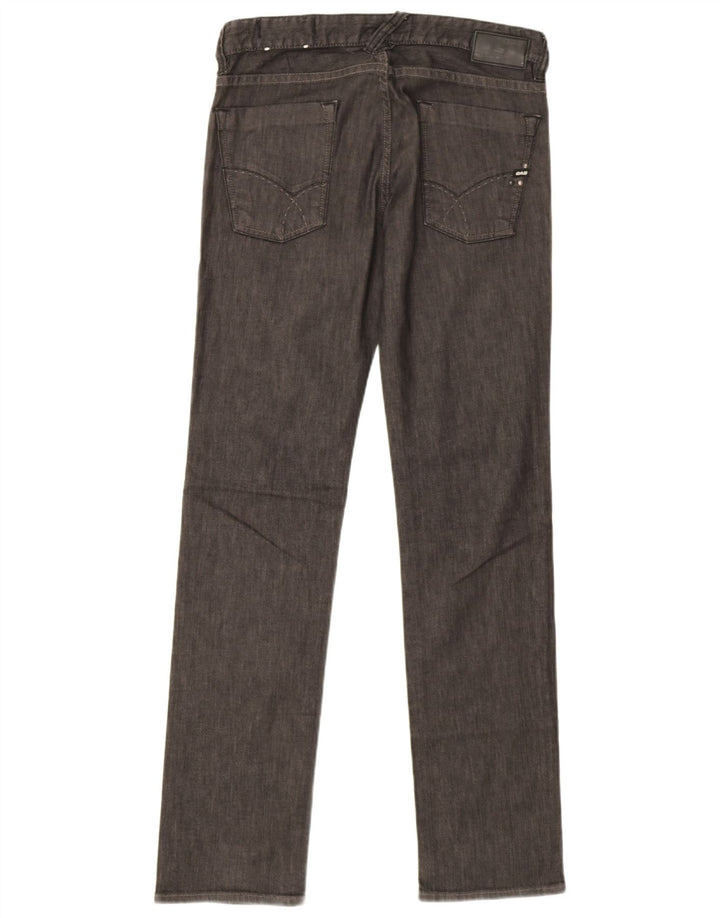 Gas Straight Jeans til mænd W33 L34 Grå bomuld