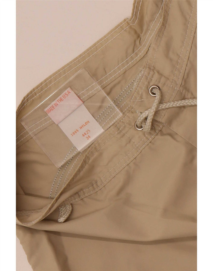 Sundek Svømmeshorts til kvinder UK 16 Stor Beige Nylon