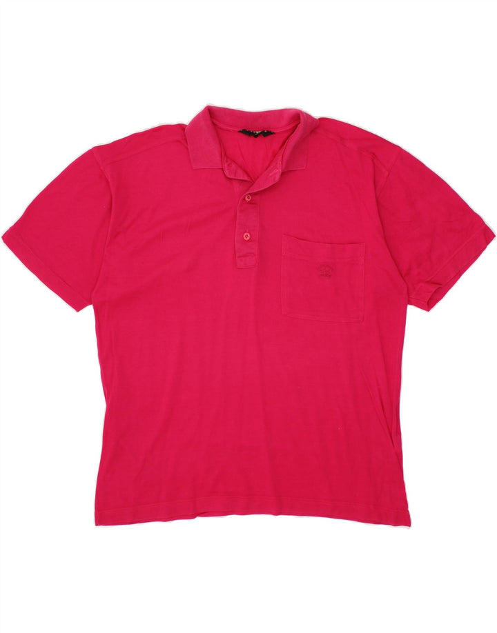 PAUL & SHARK Mens Polo Shirt Small Pink Cotton Vintage Paul & Shark and Second-Hand Paul & Shark from Messina Hembry 