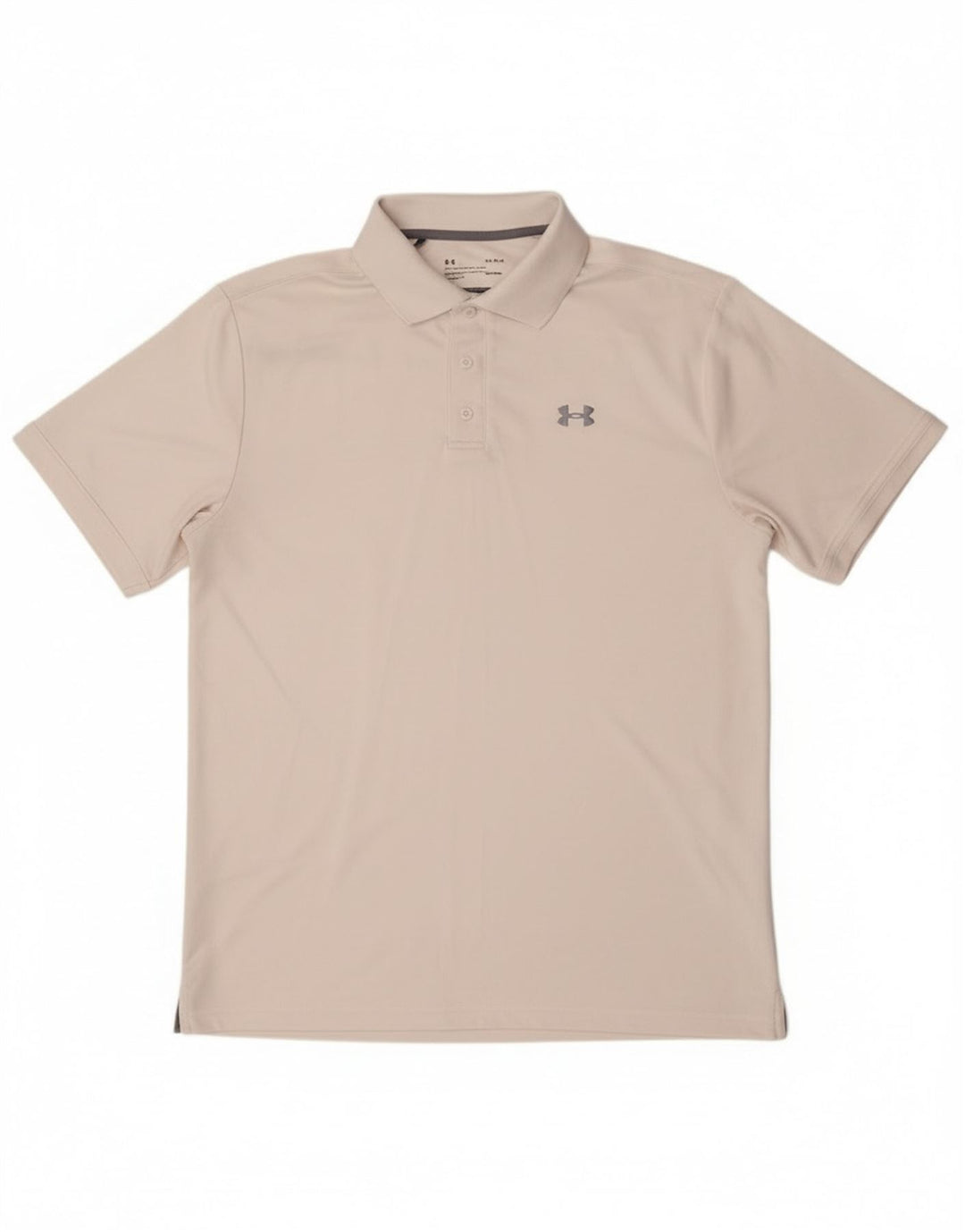 Under Armour Herre Heat Gear Polo Shirt Large White Polyester