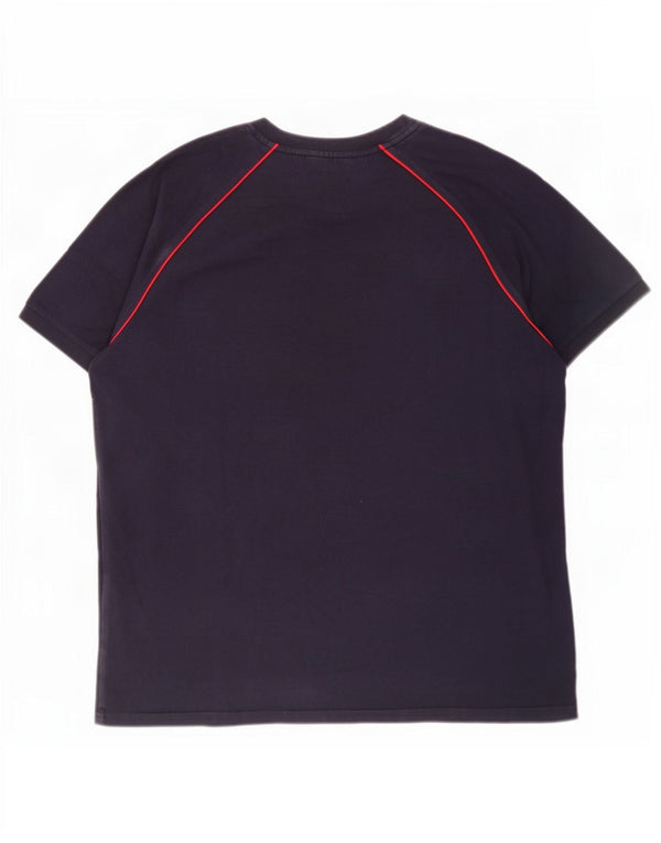 Fila Herre grafisk T-shirt top 2XL marineblå bomuld