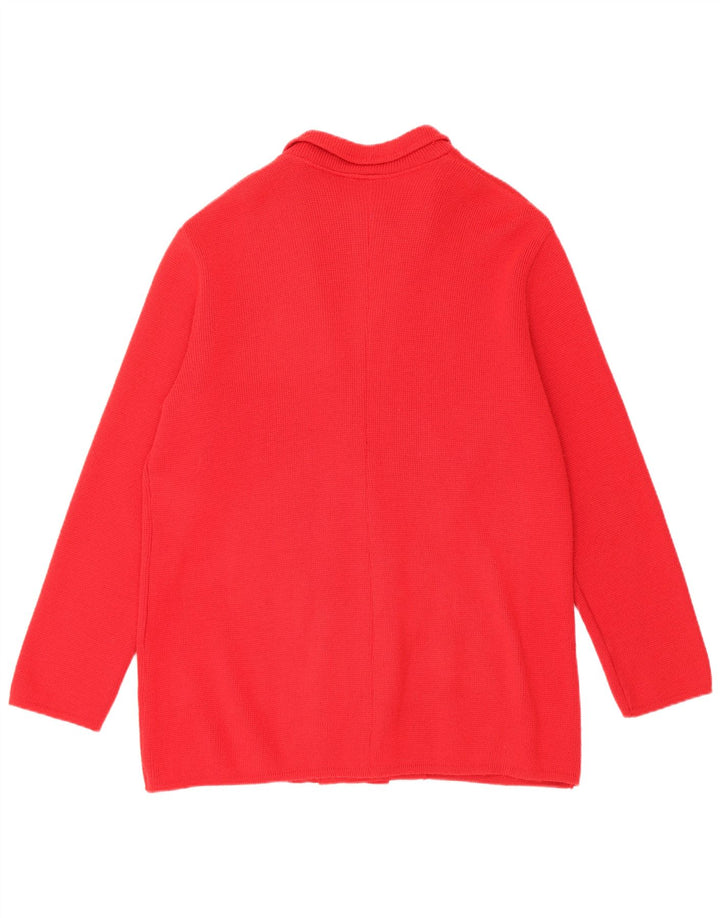 Vintage Dame Dobbeltradet Blazer Jacket UK 16 Large Red