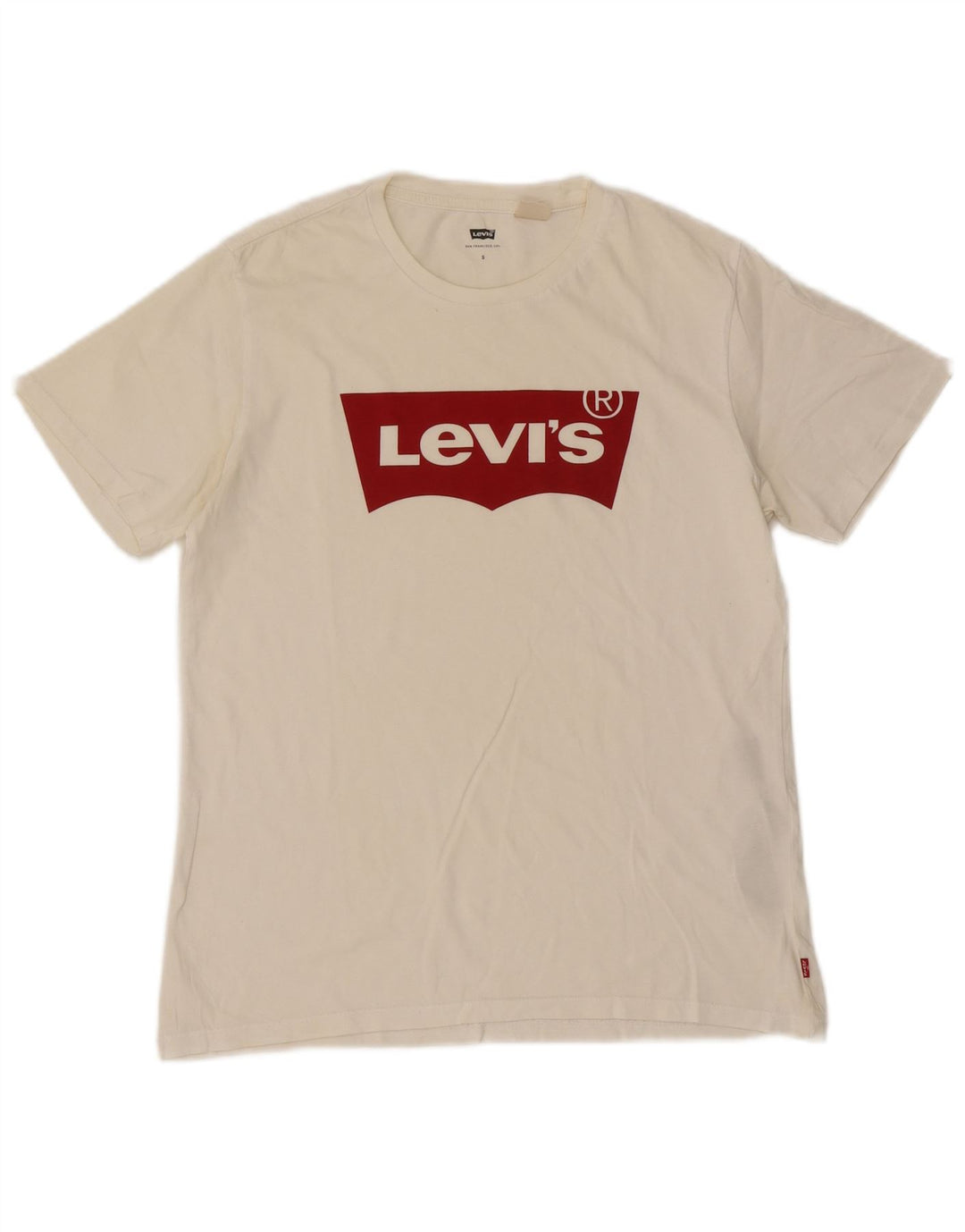 Levi's Herre grafisk T-shirt Top Lille hvid bomuld