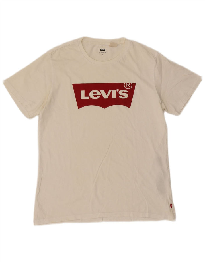 Levi's Herre grafisk T-shirt Top Lille hvid bomuld