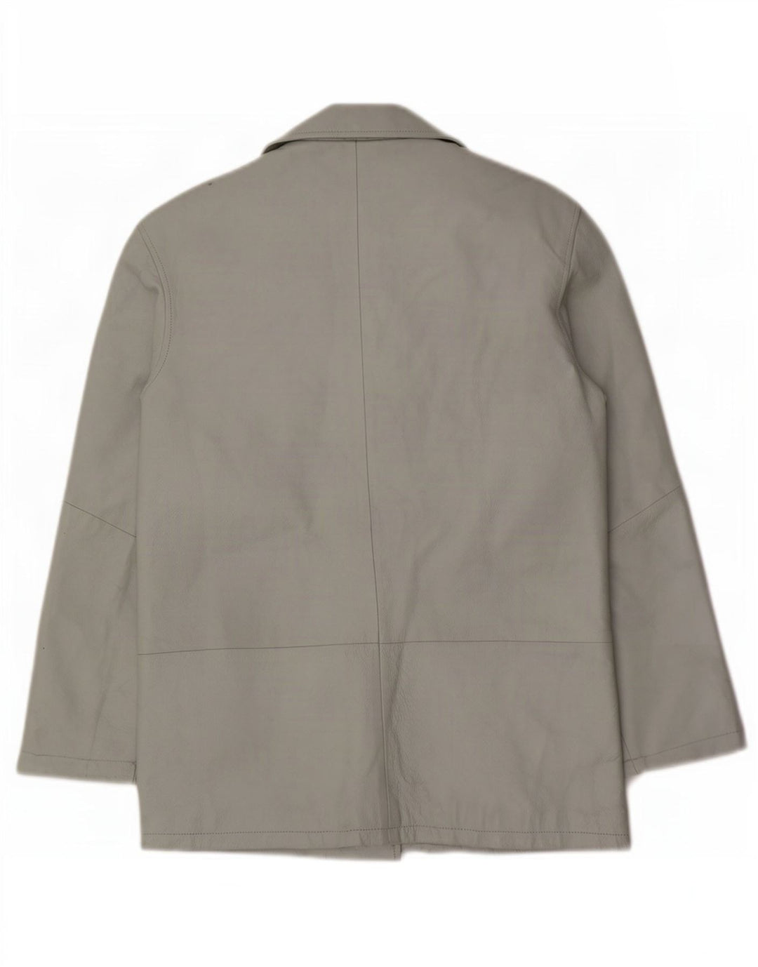 Sinequanone Dame Oversized Læder Utility Jacket UK 10 Small Grey