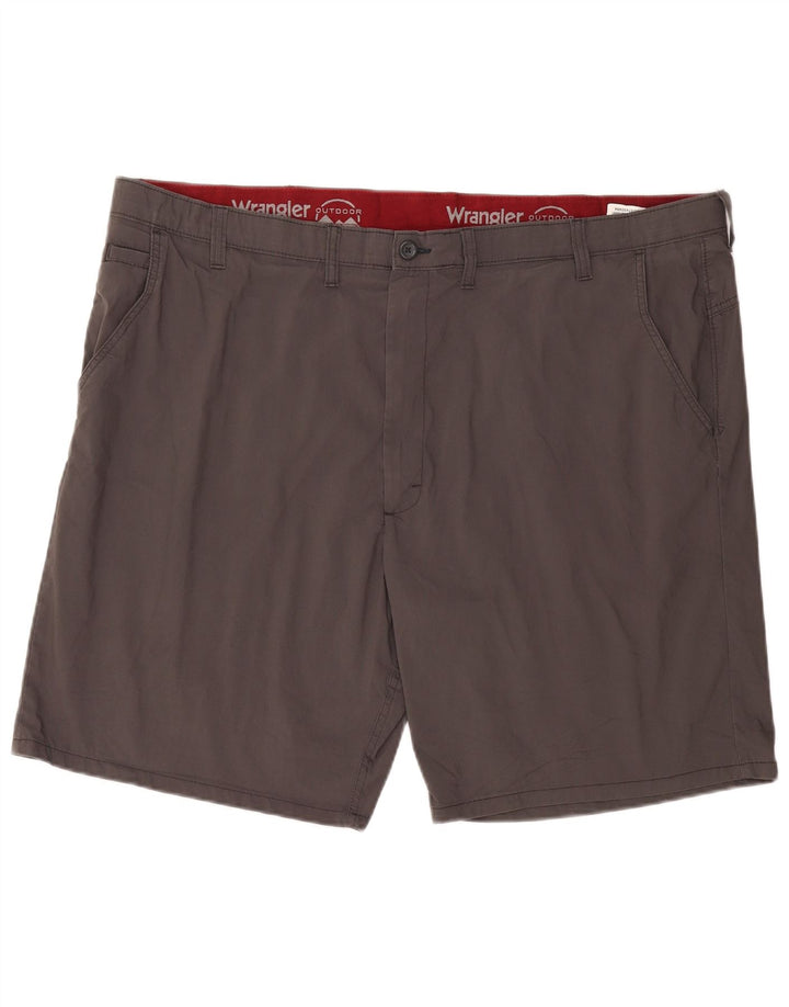 Wrangler Chino Shorts til mænd W48 4XL Grå Bomuld