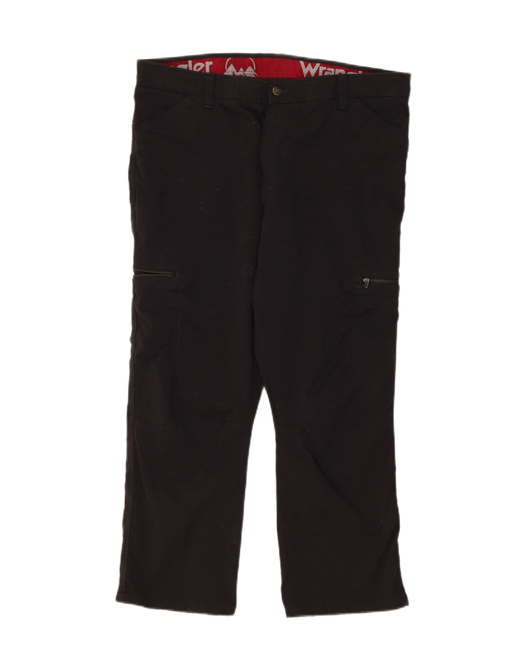 WRANGLER Womens Straight Cargo Trousers W40 L26 Black Nylon Vintage Wrangler and Second-Hand Wrangler from Messina Hembry 