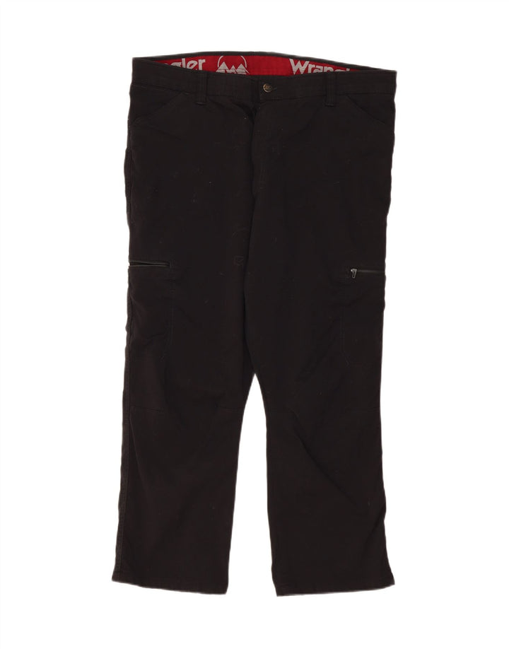 WRANGLER Womens Straight Cargo Trousers W40 L26 Black Nylon Vintage Wrangler and Second-Hand Wrangler from Messina Hembry 