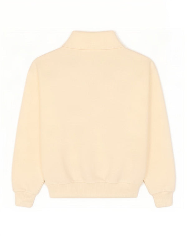 Vintage Dame Shawl Neck Jumper Sweater UK 10 Small Beige
