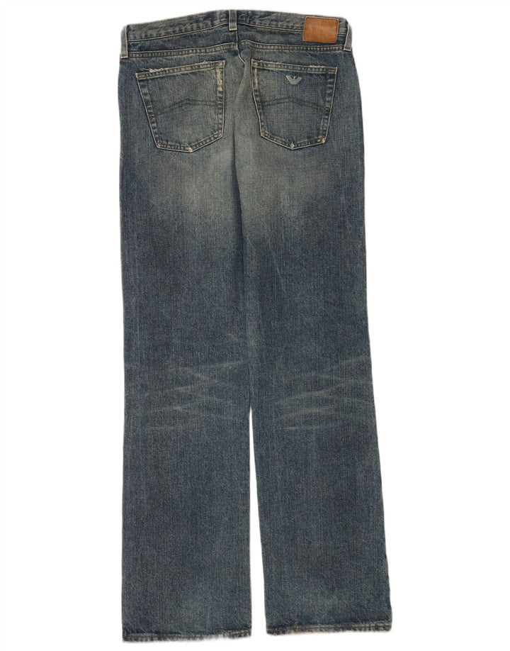 Armani lige jeans til kvinder W30 L32 blå bomuld