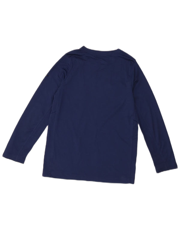 Nike drenge Dri Fit grafisk top langærmet 10-11 år medium marineblå