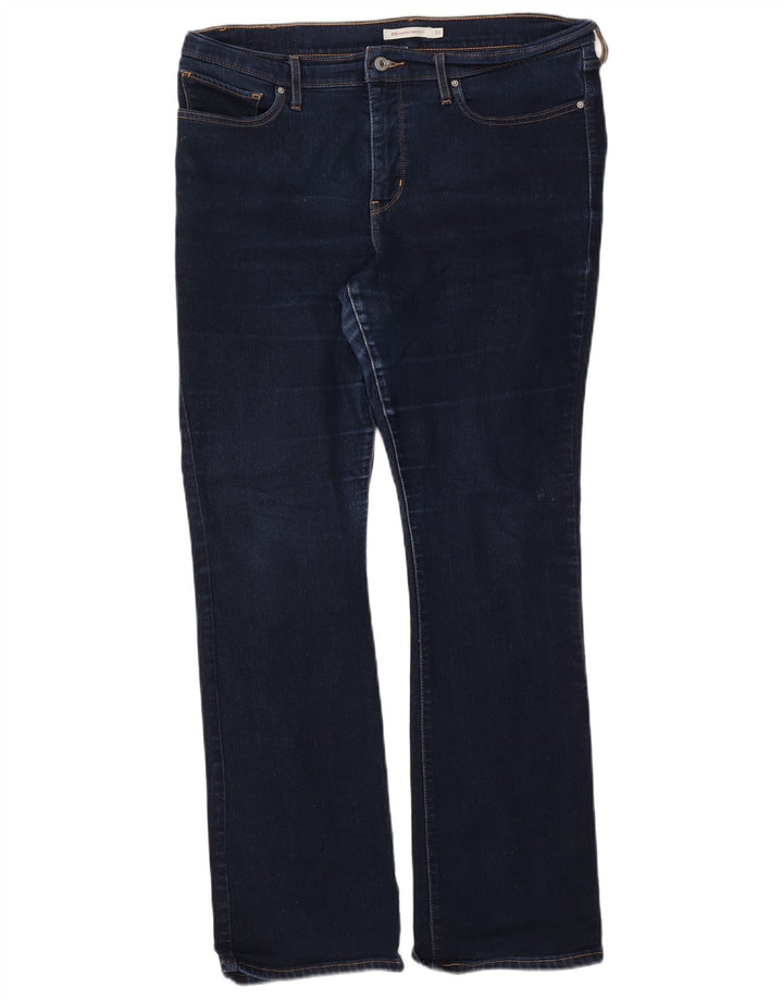 Levi's Dame 315 Shaping Bootcut Jeans W33 L32 Marineblå Bomuld