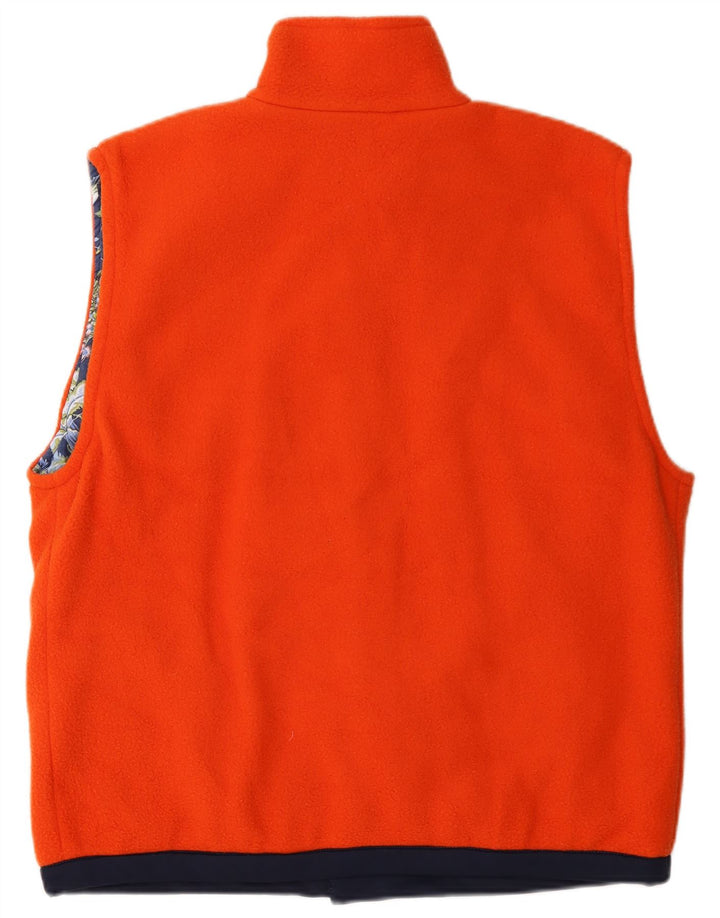 Endurance Herre Fleece Gilet UK 40 Large Orange Colourblock Polyester