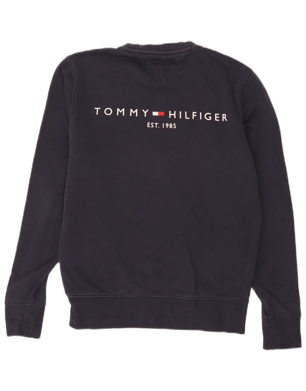 Tommy Hilfiger Herre Sweatshirt Jumper Medium Navyblå Bomuld