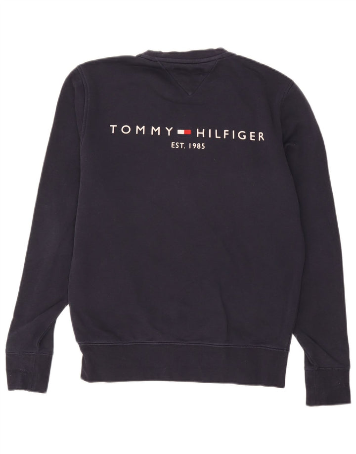 Tommy Hilfiger Herre Sweatshirt Jumper Medium Navyblå Bomuld