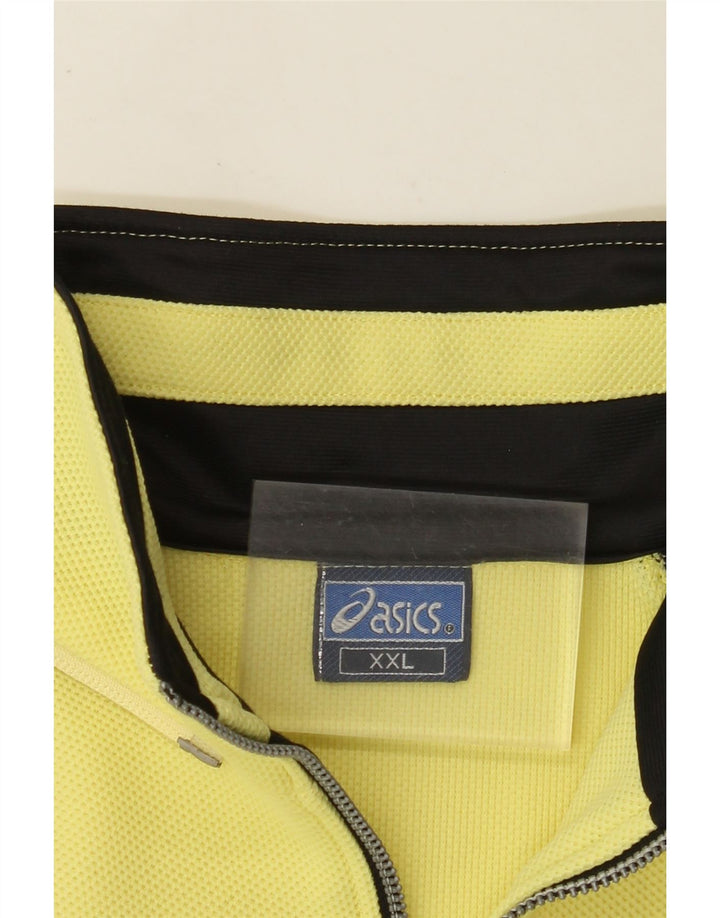 ASICS Grafisk træningsdragt topjakke til mænd 2XL Gul Colourblock