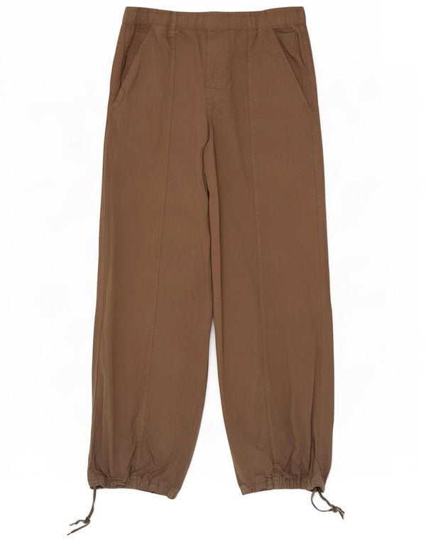 Zara Dame Højtaljede Loose Fit Bukser XS W24 L29 Beige