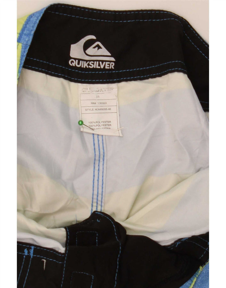 Quiksilver Badeshorts til mænd XS Blå stribet polyester