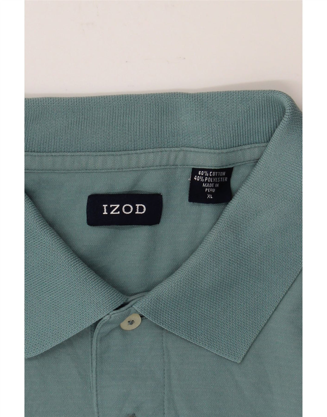 IZOD Mens Polo Shirt XL Blue Cotton Vintage Izod and Second-Hand Izod from Messina Hembry 