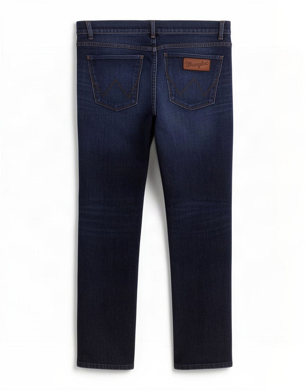Wrangler Spencer Slim Fit Straight Jeans W34 L32 Marineblå Bomuld