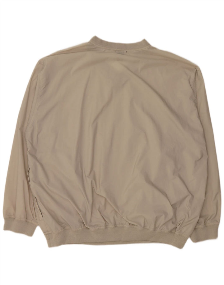 Izod Herre Loose Fit Pullover Træningsdragt Top XL Grå Nylon