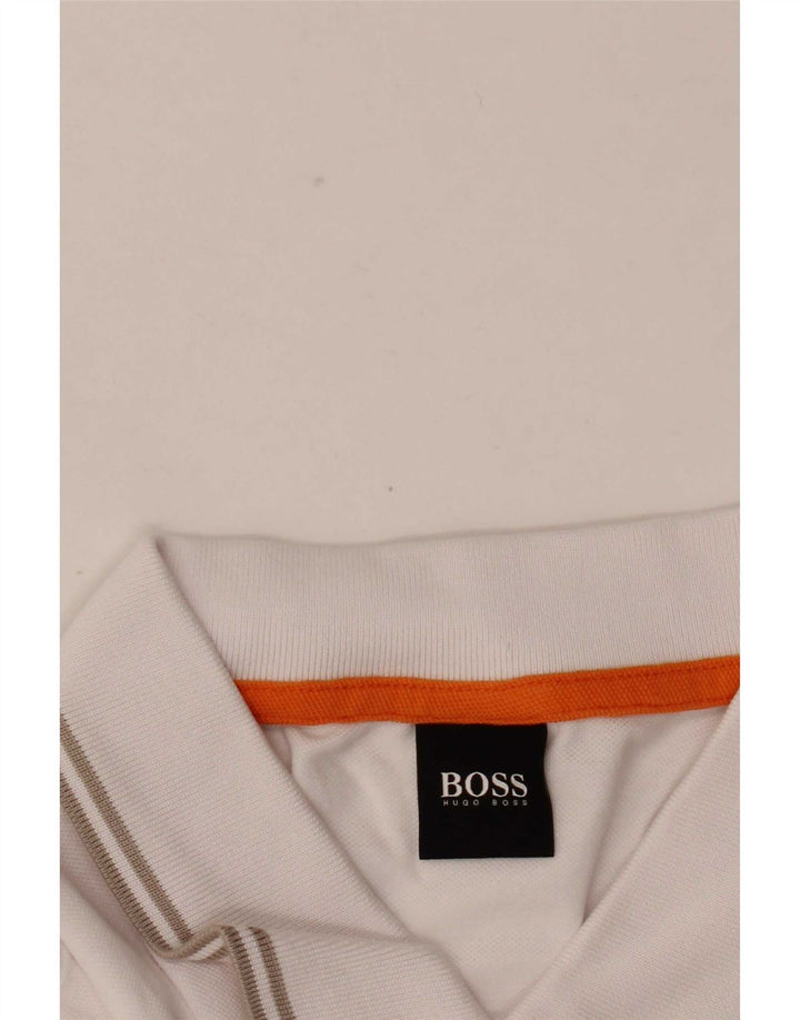 Hugo Boss Herre poloshirt Stor hvid bomuld