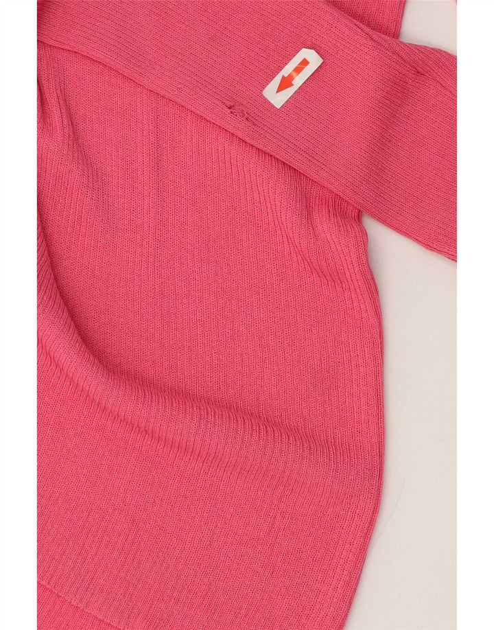 Zara Dame Cardigan Sweater UK 14 Medium Pink Viscose