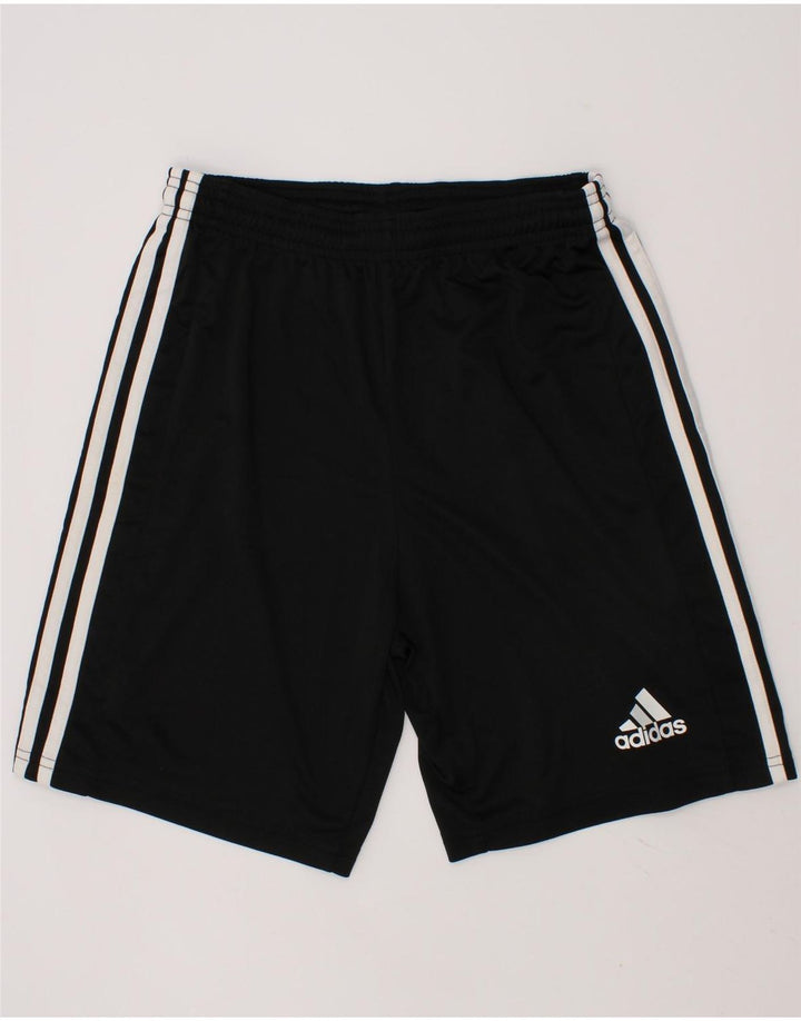 ADIDAS Boys Aeroready Sport Shorts 7-8 Years Black Vintage Adidas and Second-Hand Adidas from Messina Hembry 