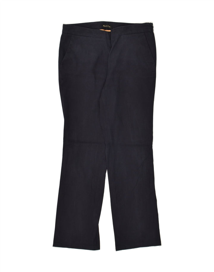 MASSIMO DUTTI Womens Bootcut Chino Trousers W28 L26  Navy Blue | Vintage Massimo Dutti | Thrift | Second-Hand Massimo Dutti | Used Clothing | Messina Hembry 