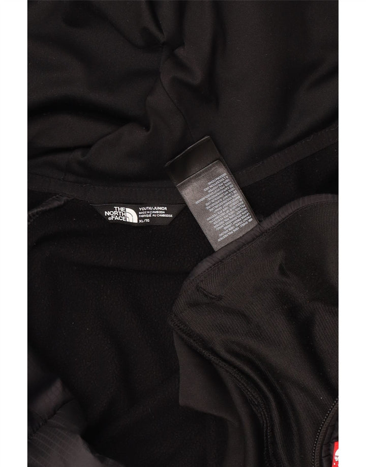 THE NORTH FACE Drenge hættetrøje med lynlås 14-15 år XL Sort Colourblock