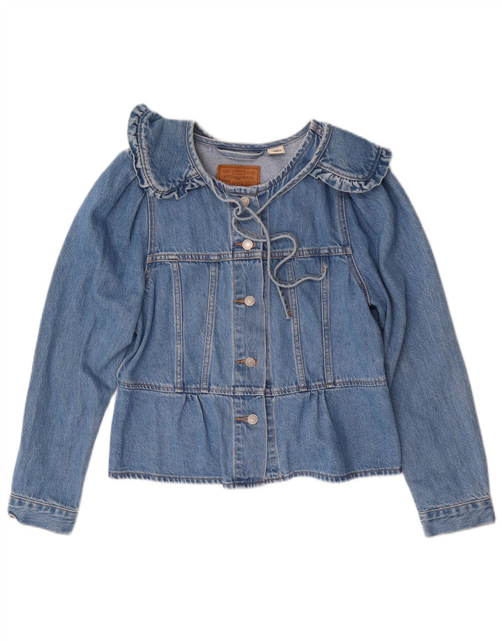 LEVI'S Girls Denim Jacket 11-12 Years Medium Blue