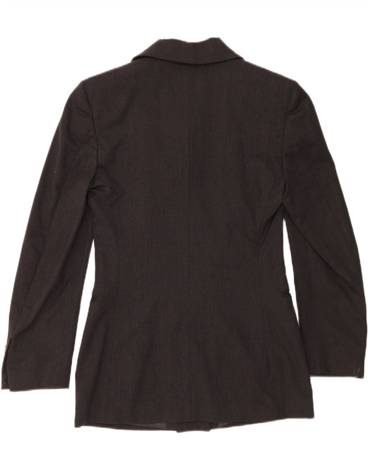 Byblos Dame Dobbeltradet Blazer Jacket IT 42 Medium Grey Uld