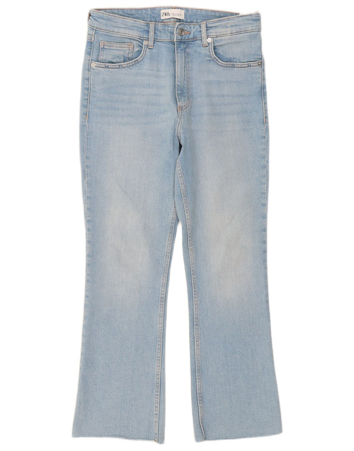 Zara Dame Bootcut Jeans EU 38 Small W28 L27 Blå