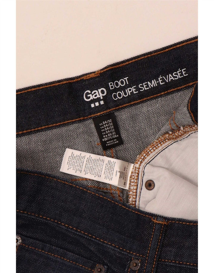 Gap Herre Bootcut Jeans W34 L29 Marineblå Bomuld