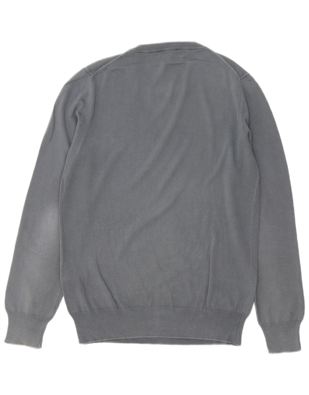 FRED PERRY Herre sweater med rund hals, mellemgrå bomuld