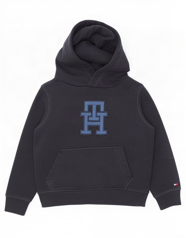 Tommy Hilfiger drenge grafisk hættetrøje 4-5 år marineblå bomuld