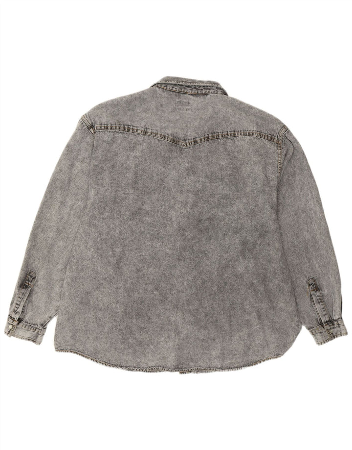 Arizona Herre denimskjorte XL Grå bomuld