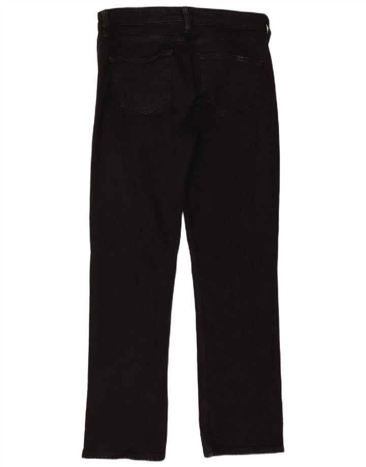 Zara Dame Straight Jeans EU 40 Medium W30 L32 Sort